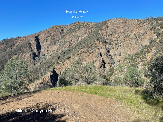 View of Eagle Peak from Mitchell Canyon Road