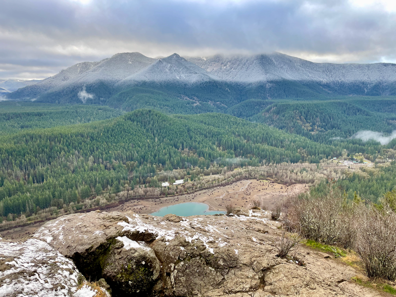 Overlooking Rattlesnake Lake from Rattlesnake Ledge